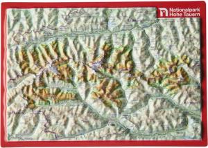 Georelief 3D Reliefpostkarte Hohe Tauern