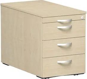 geramöbel Flex Rollcontainer ahorn 4 Auszüge 43,8 x 80,0 x 56,5 cm