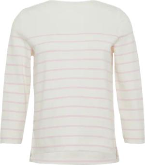 Geringeltes Sweatshirt mit U-Boot-Ausschnitt