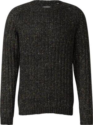 Gerippter Multi-Colour-Strickpullover aus Baumwollmix