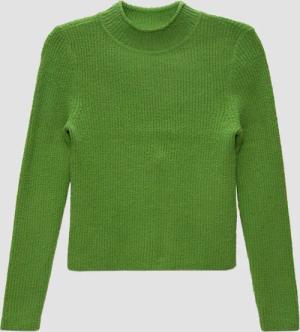 Gerippter Strickpullover im Slim Fit