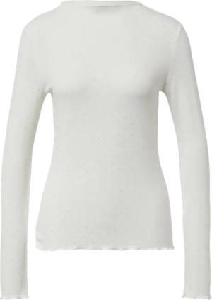 Geripptes Jerseyshirt im Slim Fit mit Metallic-Print