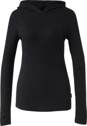 Geripptes Kapuzen-T-Shirt im Slim Fit