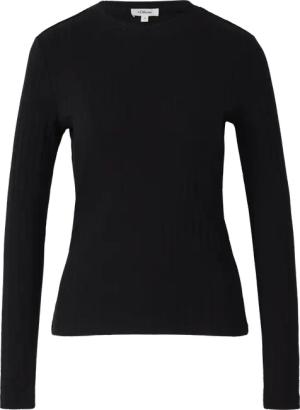 Geripptes Langarmshirt im Slim Fit