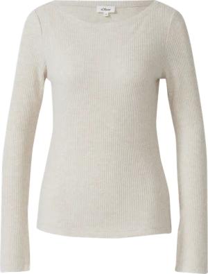 Geripptes Langarmshirt mit Knopf-Detail am Arm