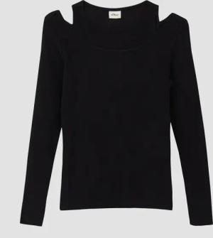 Geripptes Longsleeve im 2-in-1-Look