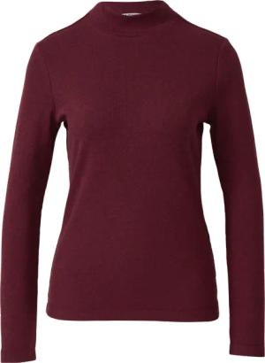 Geripptes Longsleeve im Slim Fit mit Stehkragen