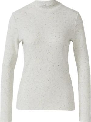 Geripptes Longsleeve im Slim Fit mit Stehkragen