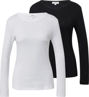 Geripptes Slim-Fit-Longsleeve im 2er-Pack
