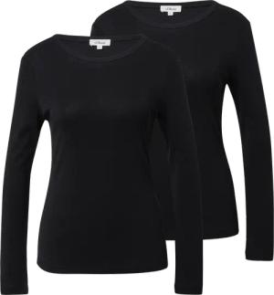 Geripptes Slim-Fit-Longsleeve im 2er-Pack