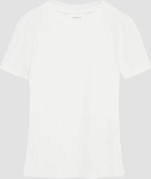 Geripptes Slim-Fit-Shirt aus Viskosemix