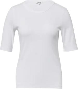 Geripptes T-Shirt im Slim Fit aus Baumwollmix