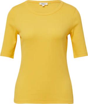 Geripptes T-Shirt im Slim Fit aus Baumwollmix