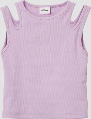Geripptes Tanktop mit Cut-outs