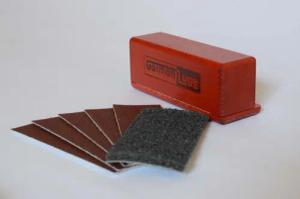 German Luge Schlitten Rodel-Schleifklotz (Rodel-Schleifklotzset inkl. 6x Schleifpapier und 1x Schleifvließ)