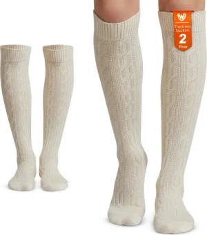 German Wear Trachtensocken GW250- 2xPaar AMZ (2er-Pack) 2er Pack Lange Trachtensocken Strümpfe Socken 70cm