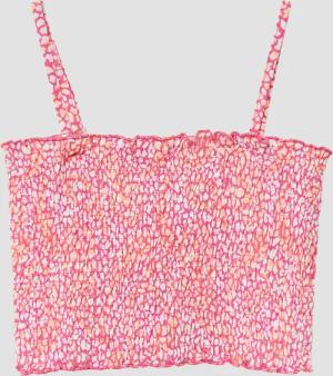 Gesmoktes Crop-Top mit abnehmbaren Spaghettiträgern