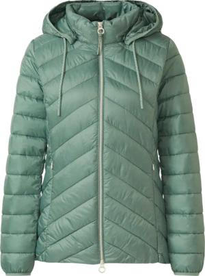 Gesteppte Jacke mit abnehmbarer Kapuze im Slim Fit