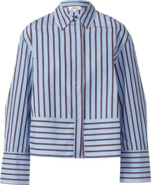 Gestreifte Baumwollbluse im Relaxed Fit