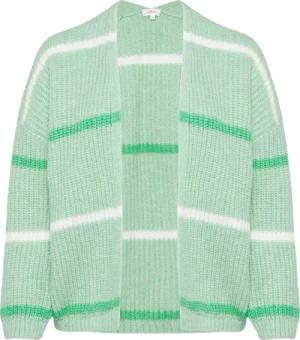 Gestreifter Cardigan mit überschnittenen Schultern