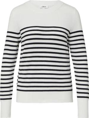 Gestreifter Pullover aus Viskosemix