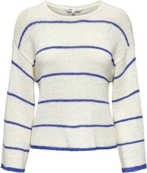 Gestreifter Rundhalsausschnitt Pulli 7/8 Damen Only Geena