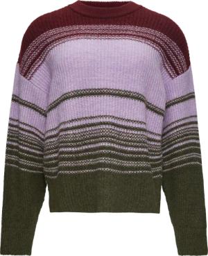 Gestreifter Strickpullover im Relaxed Fit