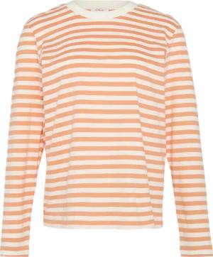 Gestreiftes Langarmshirt aus Baumwolljersey