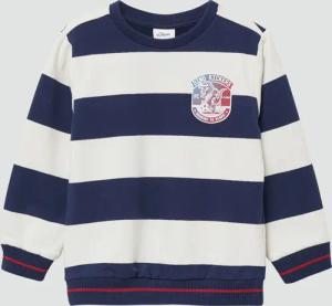 Gestreiftes Sweatshirt mit Rippbündchen