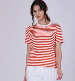 Gestreiftes T-Shirt aus Baumwolle