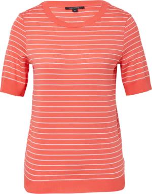 Gestreiftes T-Shirt mit Rippbündchen