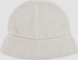 Gestrickte Baumwoll-Beanie mit Umschlag