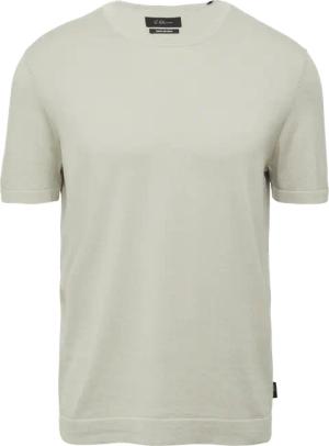 Gestricktes T-Shirt aus Baumwoll-Seidenmix