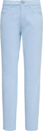 Gewaschene Hose im Slim Fit aus Baumwollsatin