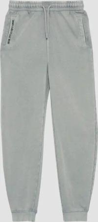 Gewaschene Jogginghose mit Print-Details