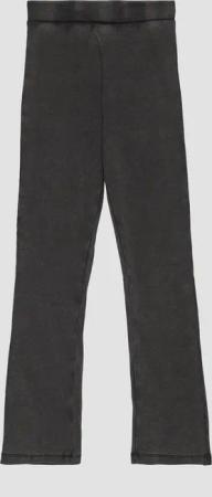 Gewaschene Ripp-Leggings mit Flared Leg