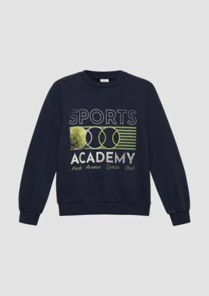 Gewaschenes Sweatshirt mit Frontprint