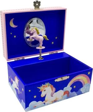 GICO Spielzeug-Arztkoffer Spieluhr Schmuckkästchen Blaues Einhorn für Mädchen Kinder - 92060
