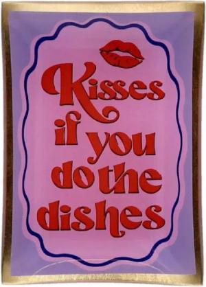 Giftcompany Schmuckkassette Glasteller Love Plates Kisses if you do the Dishes