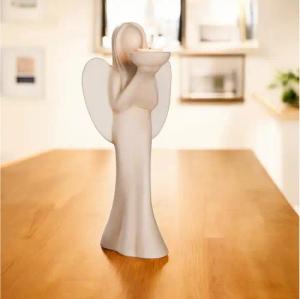 GILDE Engelfigur Engel "Gabi" mit Teelichthalter (1 St)