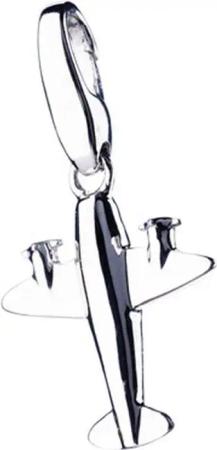 GIORGIO MARTELLO MILANO Charm-Einhänger Flugzeug, Silber 925