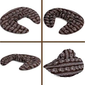 Giraffenland Kirschkernkissen Nackenhörnchen mit Stehkragen Kirschkernkissen - Wärme Nackenkissen, Wärmekissen Mikrowelle/Backofen, Kältekissen Kühlschrank/Gefriertruhe