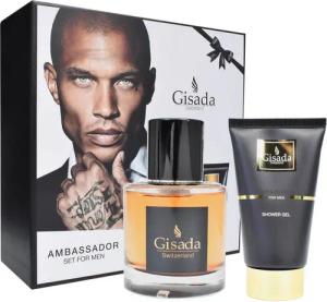 Gisada Pflege-Geschenkset Gisada Ambassador Men Duftset Eau de Parfum & Duschgel, 2-tlg., Frischer Herrenduft mit Eau de Parfum & Shower Gel