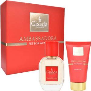 Gisada Pflege-Geschenkset Gisada Ambassadora For Women Set – EdP & Shower Gel, 2-tlg., Damenduft-Set mit Eau de Parfum & Shower Gel