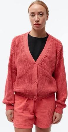 Givn Berlin Strickcardigan GBDESIREE oversize aus Bio-Baumwolle mit Perlmuster-Strick
