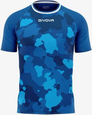 Givova Herren T-Shirt Camouflage Blau Grösse L