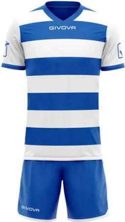 Givova Rugby Set Trikot mit Shorts weiß/blau