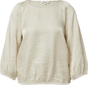 Glänzende Bluse im O-Shape