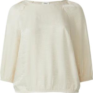 Glänzende Bluse im O-Shape