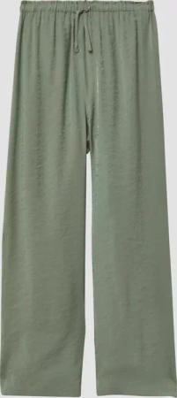 Glänzende Wide-Leg-Hose mit Elastikbund